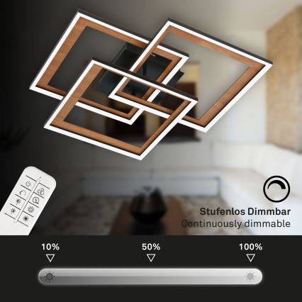Brilo - LED Настінний регульований люстра FRAME LED/45W/230V 2700-6500K + дистанційне керування