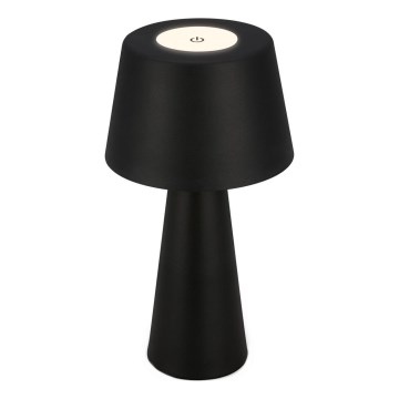 Brilo - LED Вулична акумуляторна настільна лампа з регулюванням яскравості LED/3,5W/5V IP44 чорний