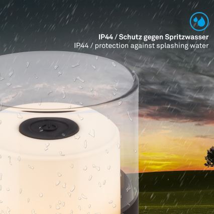 Brilo - LED з можливістю затемнення зовнішня акумуляторна настільна лампа LILET LED/2W/5V IP44