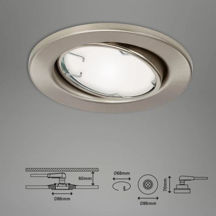 Brilo - НАБІР 3x LED RGBW Світильник для ванної з регулюванням яскравості 1xGU10/4,9W/230V 2700-6500K Wi-Fi Tuya IP23 + пульт дистанційного керування