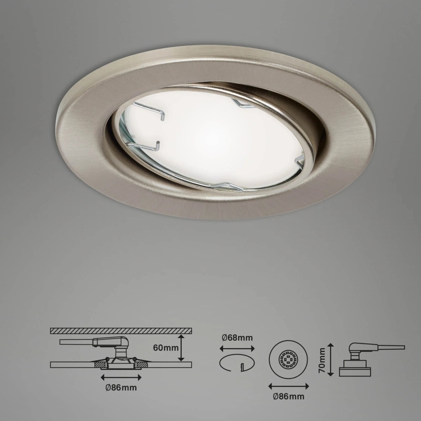 Brilo - НАБІР 3x LED RGBW Світильник для ванної з регулюванням яскравості 1xGU10/4,9W/230V 2700-6500K Wi-Fi Tuya IP23 + пульт дистанційного керування