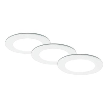 Brilo - НАБІР 3x Вбудований стельовий LED світильник для ванної LED/4W/230V IP44 3000/4000K білий