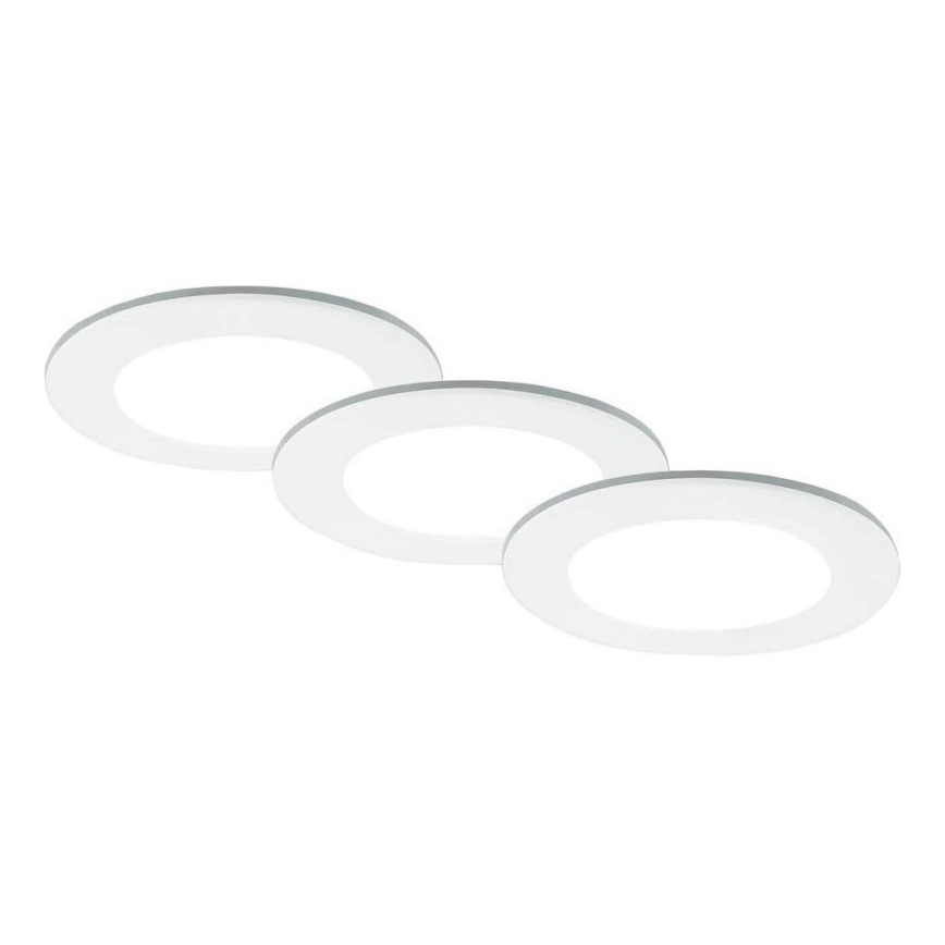 Brilo - НАБІР 3x Вбудований стельовий LED світильник для ванної LED/4W/230V IP44 3000/4000K білий