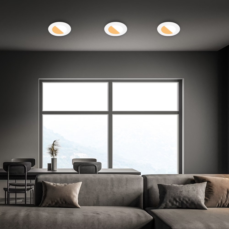 Brilo - НАБІР 3x Вбудований стельовий LED світильник для ванної LED/4W/230V IP44 3000/4000K білий
