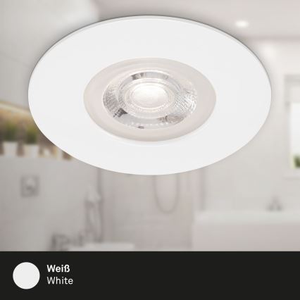 Brilo - НАБІР 4x Вбудований стельовий LED світильник для ванної LED/4,9W/230V IP44 білий