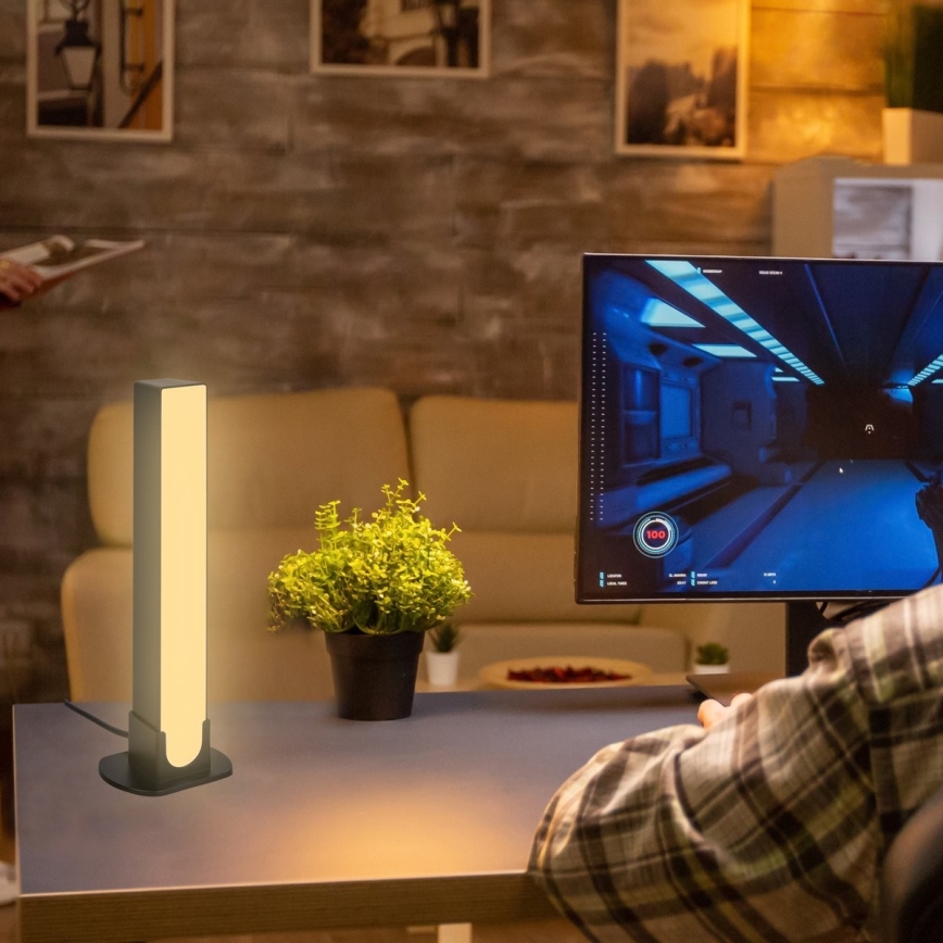Brilo - НАБОР 2x Светодиодная настольная RGBIC-лампа с регулированием яркости LED/12W/230V 3000-6500K Wi-Fi Tuya