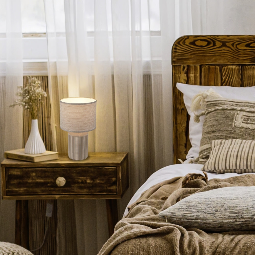 Brilo - Настільна лампа INO 1xE14/10W/230V коричнева