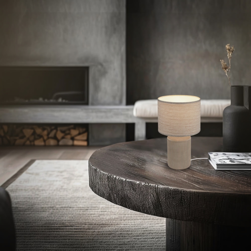 Brilo - Настільна лампа INO 1xE14/10W/230V коричнева