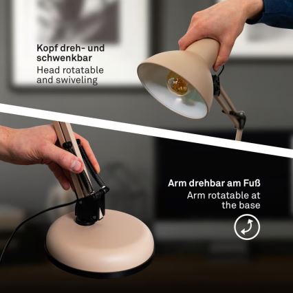 Brilo - Настільна лампа PIXA 1xE14/25W/230V бежева