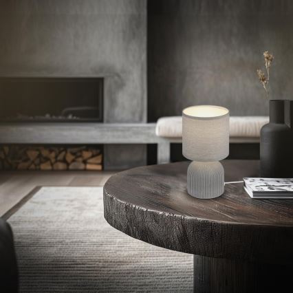 Brilo - Настольная лампа INO 1xE14/10W/230V серая