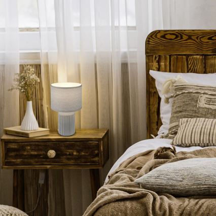 Brilo - Настольная лампа INO 1xE14/10W/230V серая