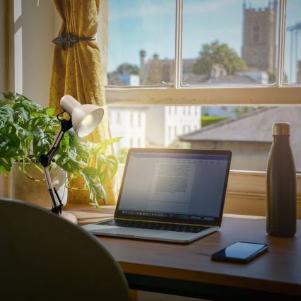 Brilo - Настольная лампа PIXA 1xE14/25W/230V бежевого цвета