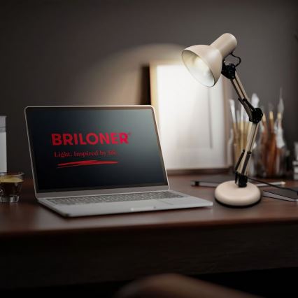 Brilo - Настольная лампа PIXA 1xE14/25W/230V бежевого цвета