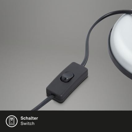 Brilo - Настольная лампа PIXA 1xE14/25W/230V серебристая