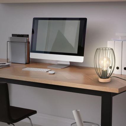 Brilo - Настольная лампа WAKTU 1xE27/25W/230V каучук