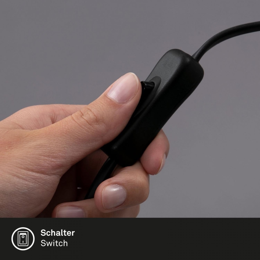 Brilo - Настольная лампа WAKTU 1xE27/25W/230V каучук