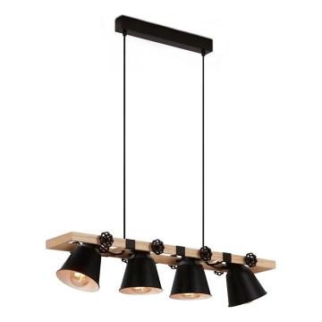 Brilo - Подвесная люстра TALLE 4xE27/40W/230V каучук