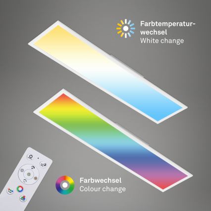 Brilo - Потолочный RGBW-светильник с регулированием яркости SLIM LED/40W/230V 3000-6500K + дистанционное управление