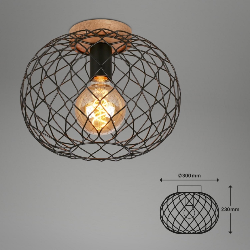 Brilo - Потолочный светильник WINKI 1xE27/40W/230V каучук