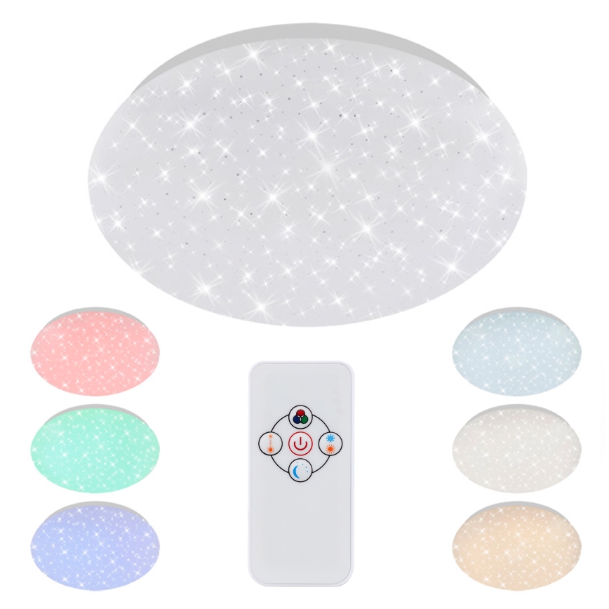 Brilo - Потолочный RGBW-светильник с регулированием яркости STARRY SKY LED/10W/230V + дистанционное управление