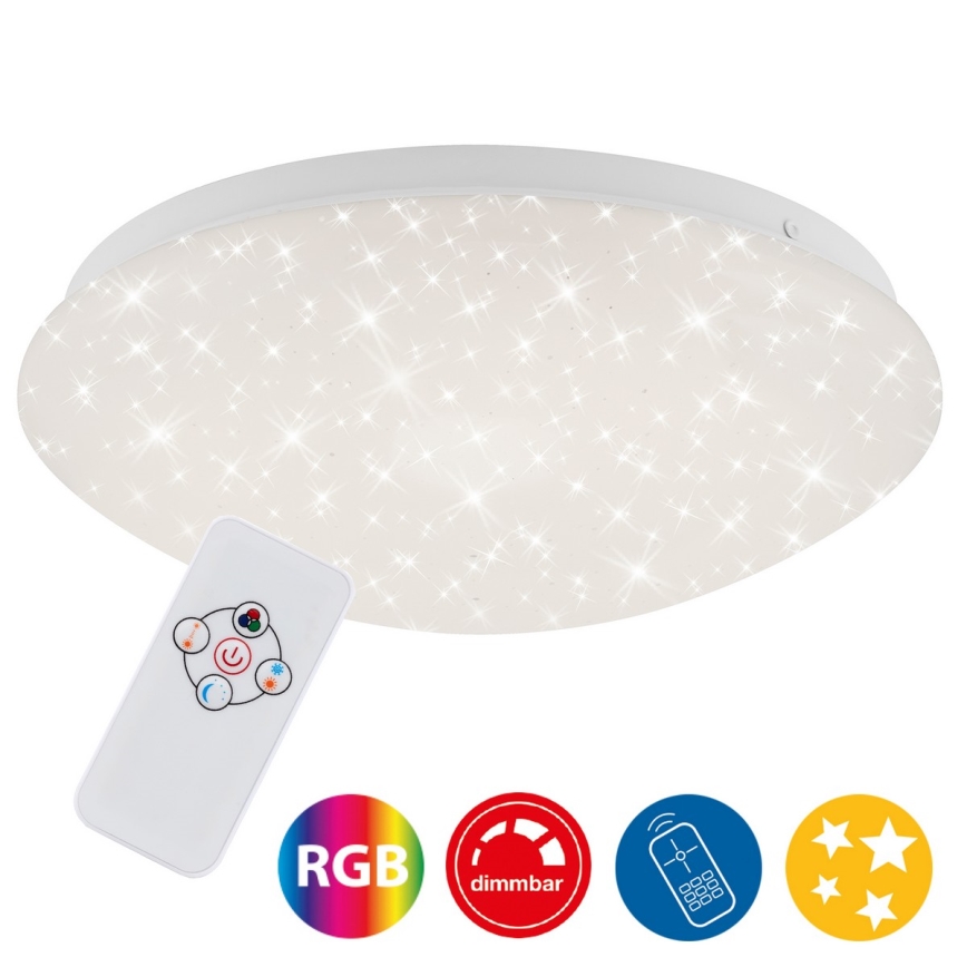 Brilo - Потолочный RGBW-светильник с регулированием яркости STARRY SKY LED/10W/230V + дистанционное управление