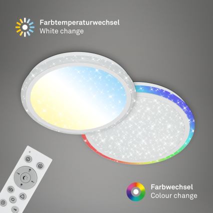 Brilo - Потолочный RGBW-светильник с регулированием яркости STARRY SKY LED/24W/230V 3000-6500K + дистанционное управление