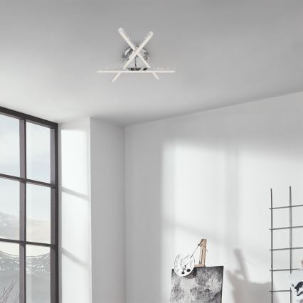 Brilo - Пристельова LED люстра REY 3xLED/5W/230V глянцевий хром