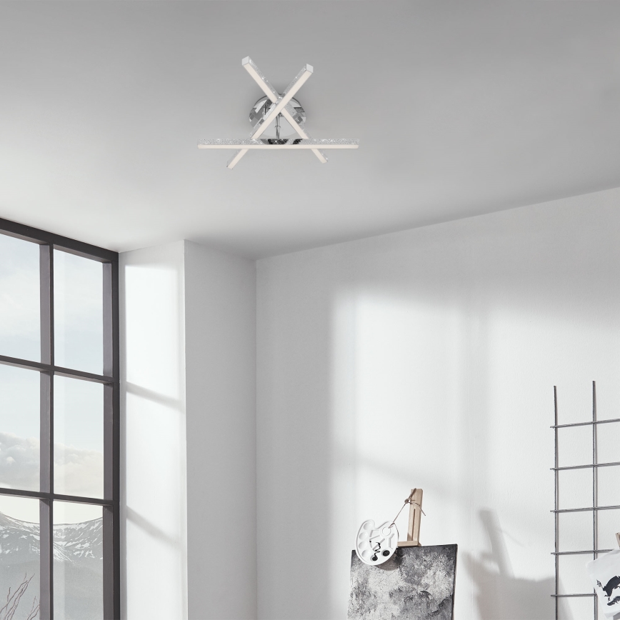 Brilo - Пристельова LED люстра REY 3xLED/5W/230V глянцевий хром