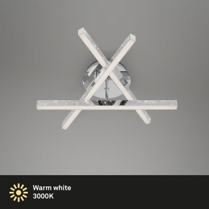 Brilo - Пристельова LED люстра REY 3xLED/5W/230V глянцевий хром