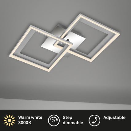 Brilo - Пристельова LED люстра з регулюванням яскравості FRAME 2xLED/11W/230V