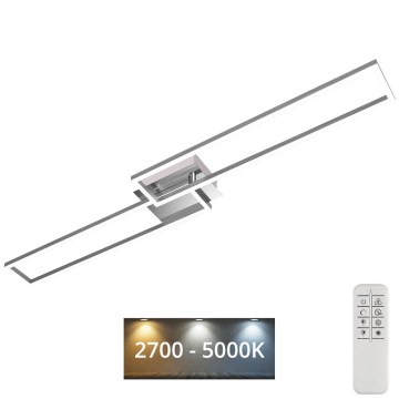 Brilo - Пристельова LED люстра з регулюванням яскравості FRAME 2xLED/20W/230V 2700-5000K + пульт дистанційного керування