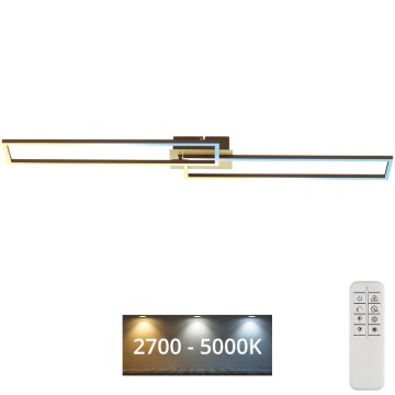 Brilo - Пристельова LED люстра з регулюванням яскравості FRAME 2xLED/20W/230V 2700-5000K + пульт дистанційного керування