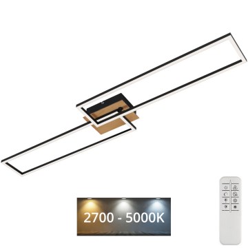 Brilo - Пристельова LED люстра з регулюванням яскравості FRAME 2xLED/20W/230V 2700-5000K + пульт дистанційного керування