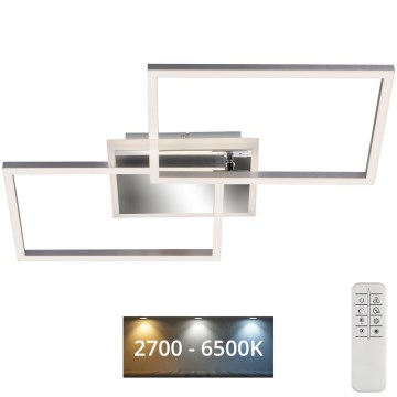 Brilo - Пристельова LED люстра з регулюванням яскравості FRAME 2xLED/20W/230V 2700-6500K + пульт дистанційного керування