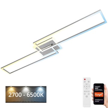 Brilo - Пристельова LED люстра з регулюванням яскравості FRAME 2xLED/20W/230V 2700-6500K Wi-Fi Tuya + пульт дистанційного керування