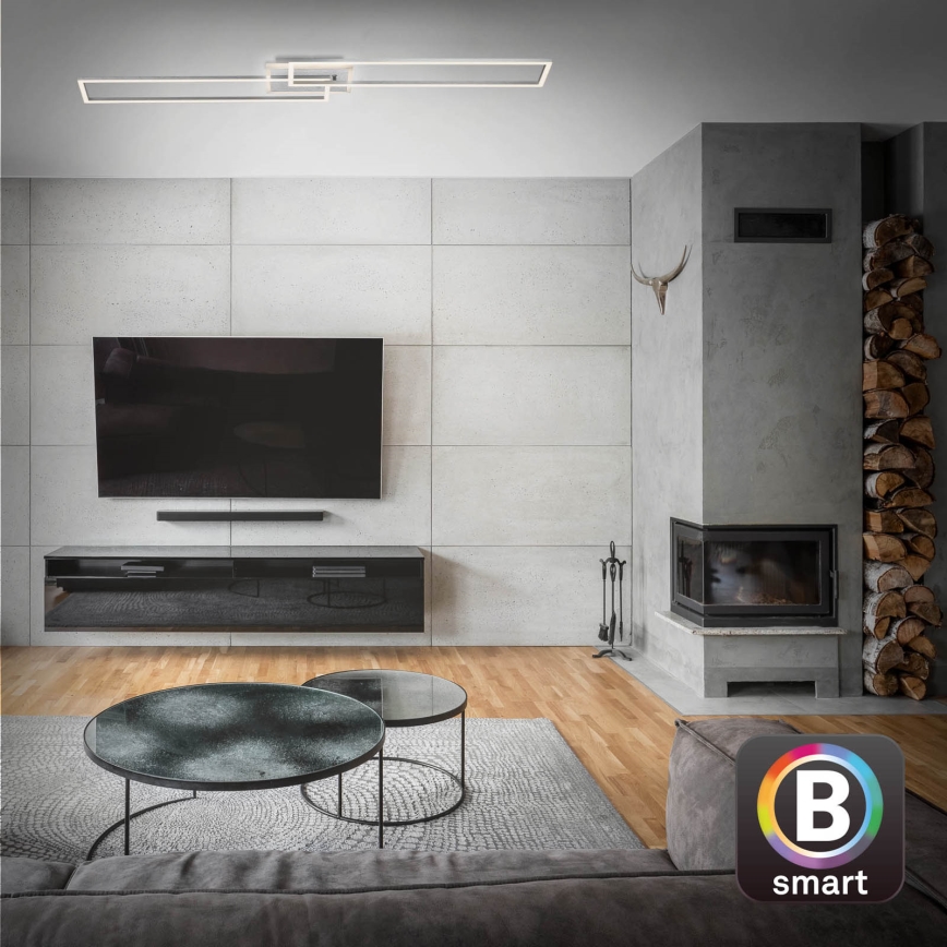 Brilo - Пристельова LED люстра з регулюванням яскравості FRAME 2xLED/20W/230V 2700-6500K Wi-Fi Tuya + пульт дистанційного керування