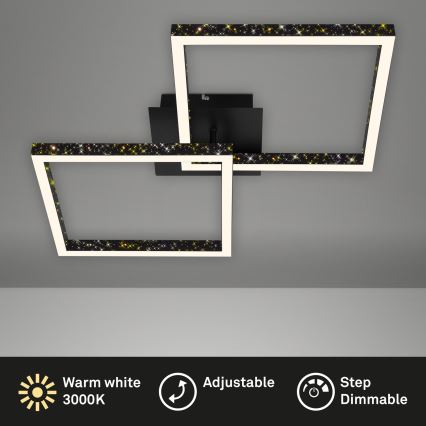 Brilo - Пристельова LED люстра з регулюванням яскравості FRAME 2xLED/9W/230V