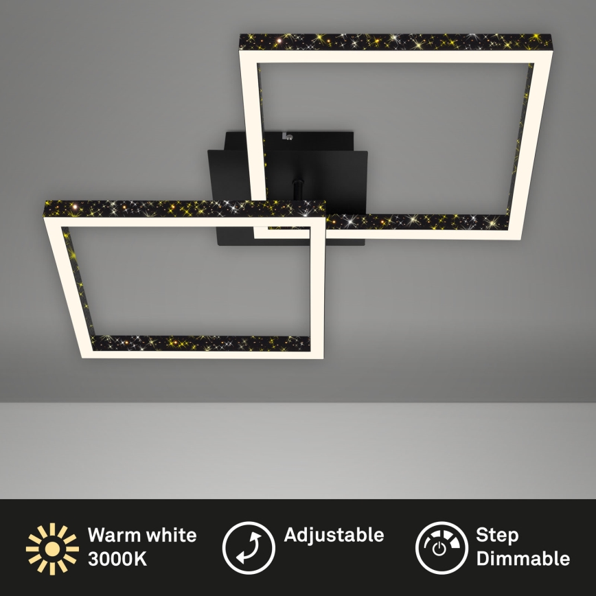 Brilo - Пристельова LED люстра з регулюванням яскравості FRAME 2xLED/9W/230V