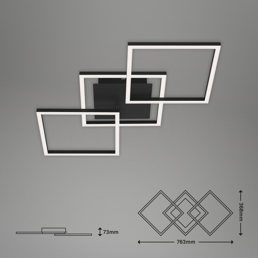 Brilo - Пристельова LED люстра з регулюванням яскравості FRAME LED/30W/230V
