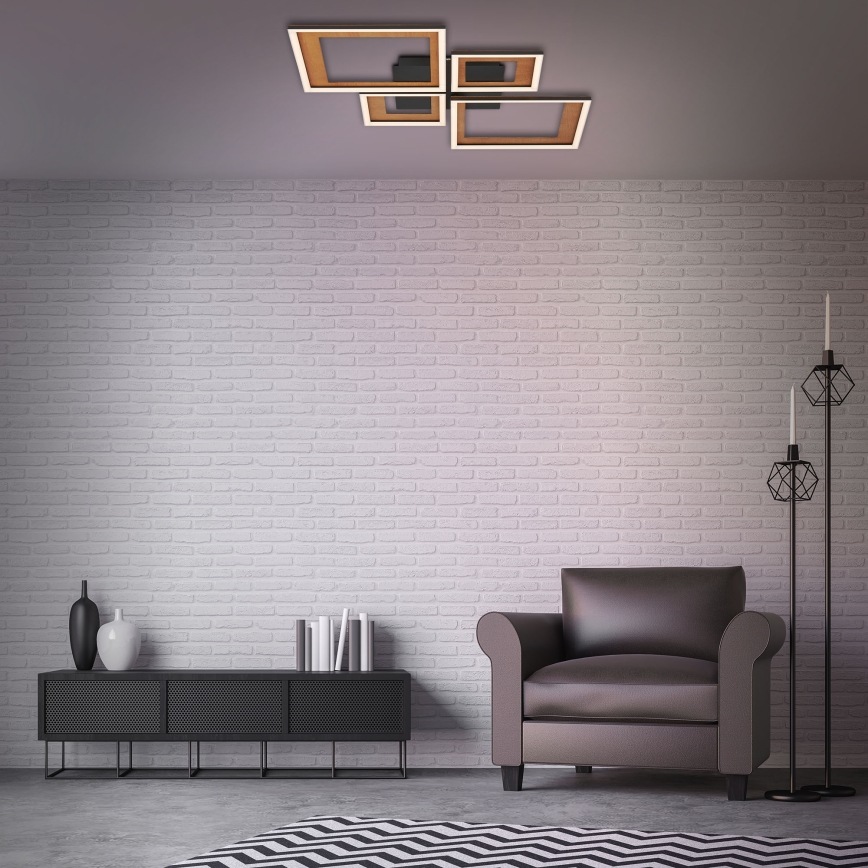 Brilo - Пристельова LED люстра з регулюванням яскравості FRAME LED/38W/230V