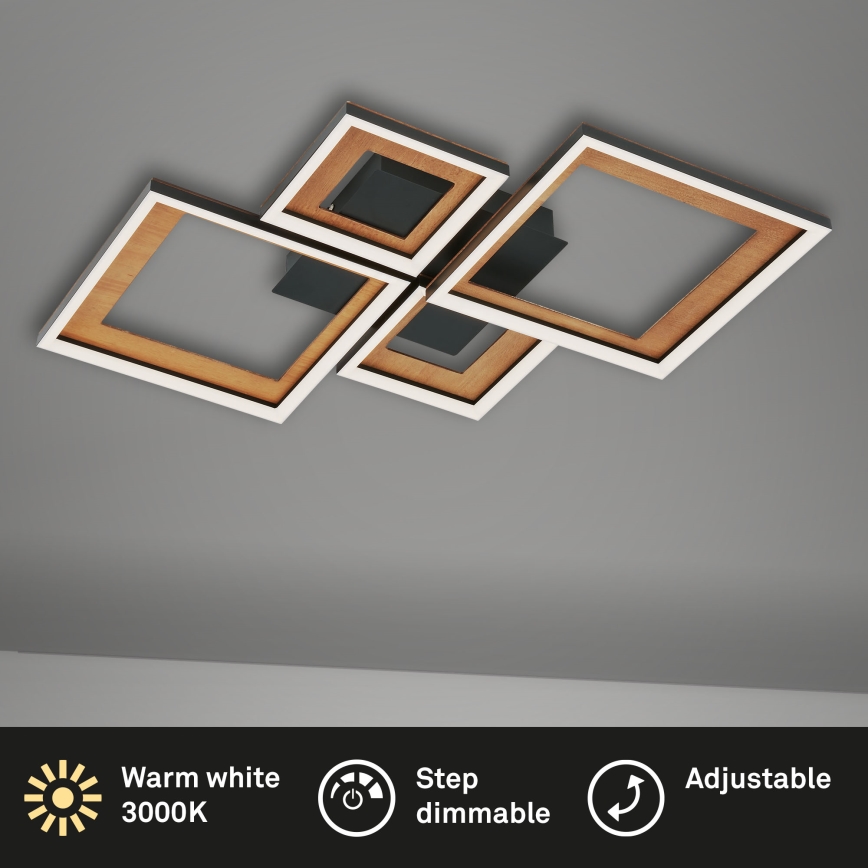 Brilo - Пристельова LED люстра з регулюванням яскравості FRAME LED/38W/230V