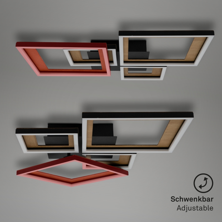 Brilo - Пристельова LED люстра з регулюванням яскравості FRAME LED/38W/230V