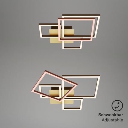 Brilo - Пристельова LED люстра з регулюванням яскравості FRAME LED/44W/230V