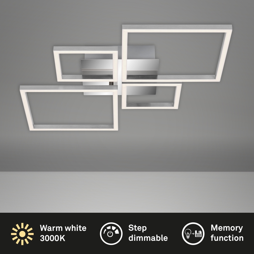 Brilo - Пристельова LED люстра з регулюванням яскравості FRAME LED/44W/230V
