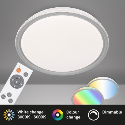 Brilo - RGB LED стельовий світильник з регулюванням яскравості LED/40W/230V 3000-6500K + пульт дистанційного керування