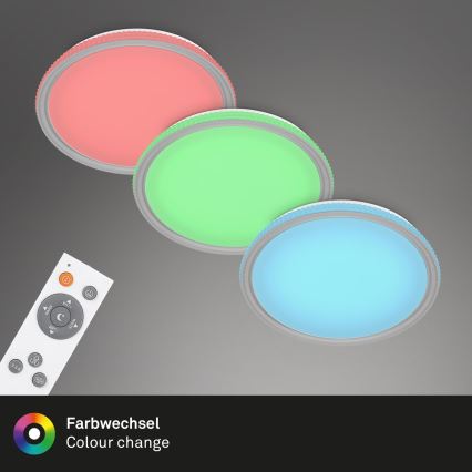 Brilo - RGB LED стельовий світильник з регулюванням яскравості LED/40W/230V 3000-6500K + пульт дистанційного керування