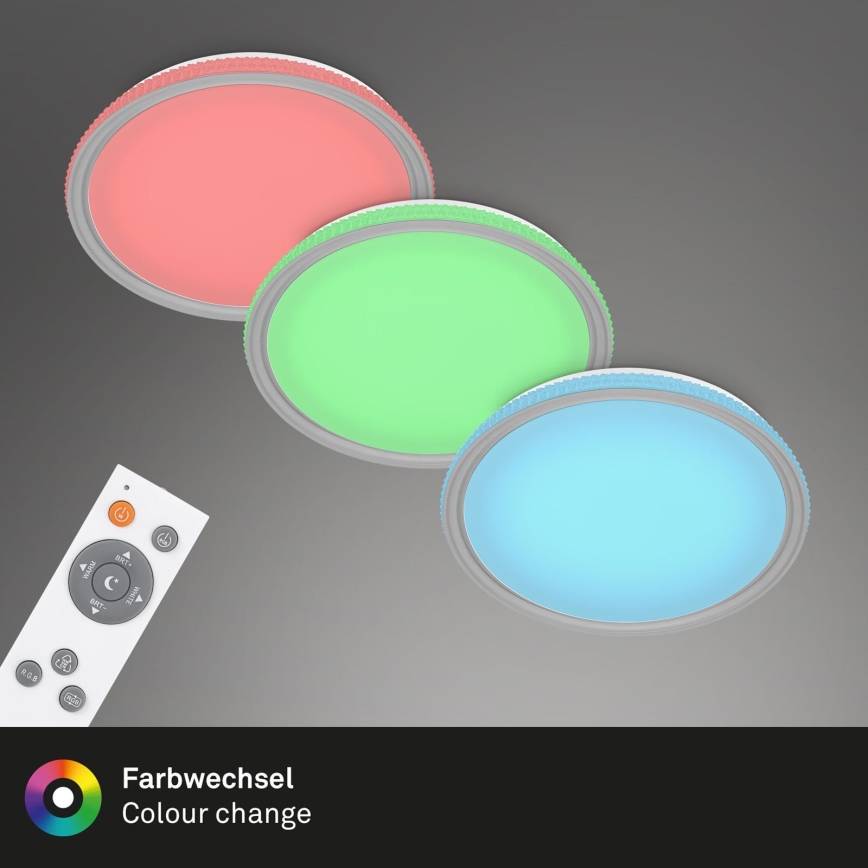 Brilo - RGB LED стельовий світильник з регулюванням яскравості LED/40W/230V 3000-6500K + пульт дистанційного керування