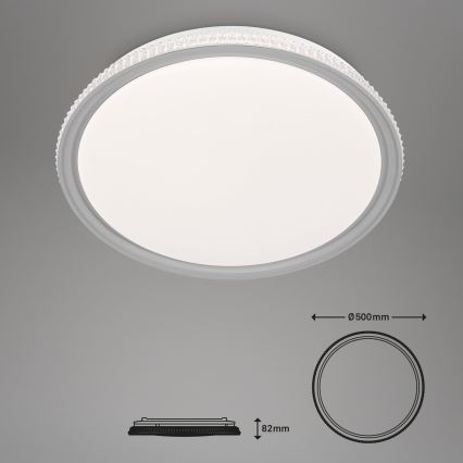 Brilo - RGB LED стельовий світильник з регулюванням яскравості LED/40W/230V 3000-6500K + пульт дистанційного керування