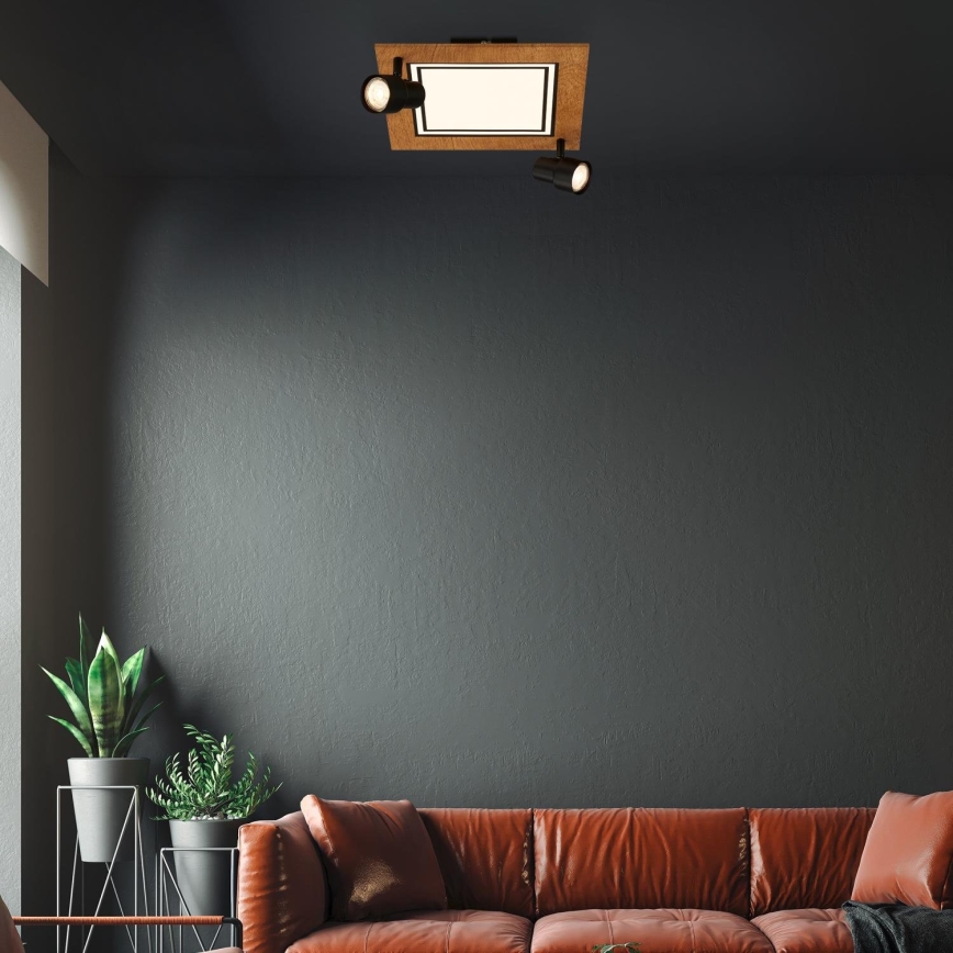 Brilo - Стельовий LED світильник LED/12W/230V + 2xGU10/9W 3000K