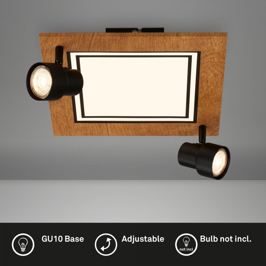 Brilo - Стельовий LED світильник LED/12W/230V + 2xGU10/9W 3000K